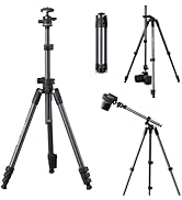 ULANZI TT59 Horizontal Overhead Photography Tripod, 68.9" Foldable Professional Camera Tripod Sta...