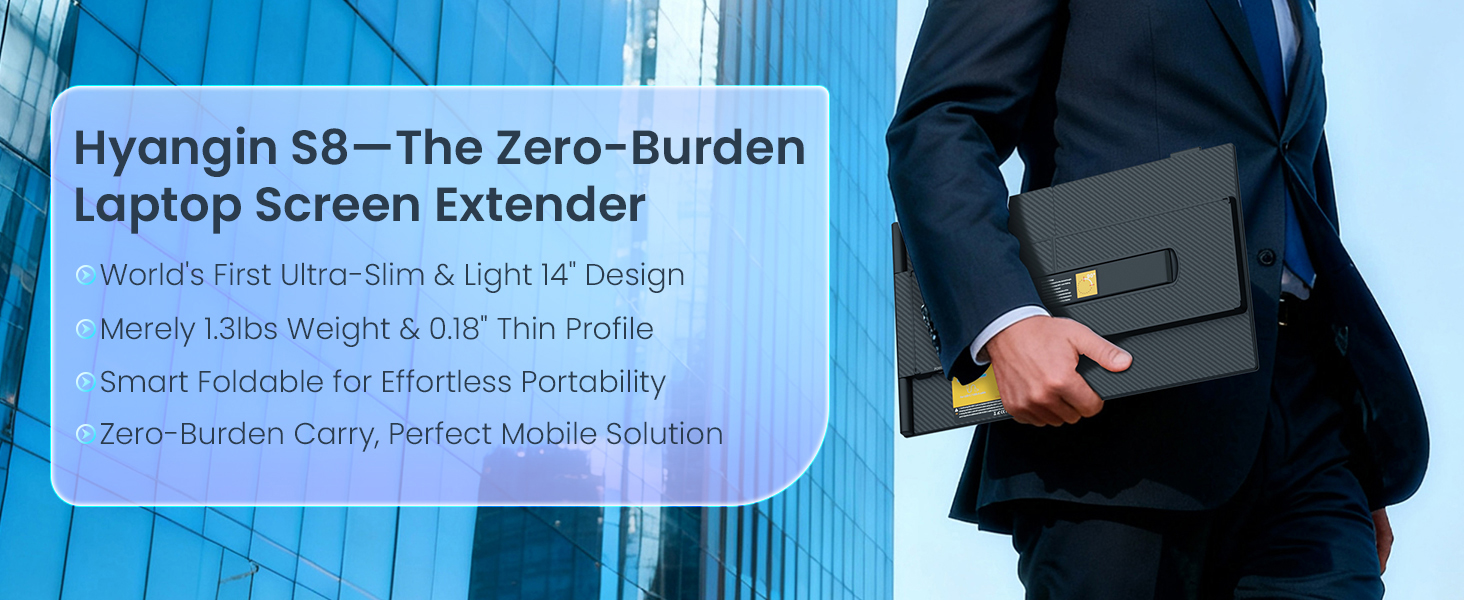 Hyangin S8-The Zero-Burden Laptop Screen Extender