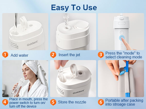 Portable water flosser