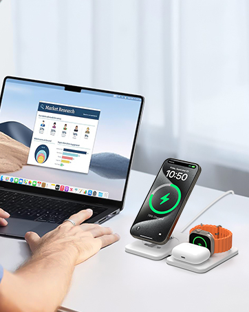3 in 1 charging station apple foldable
