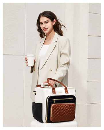 Teacher Tote Bag for Women Work Laptop Bag With Large Cup Holder