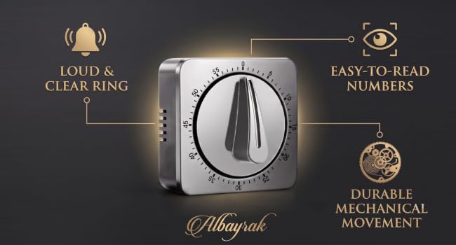 Loud mechanical timer with easy-read dial