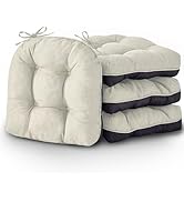 IASEAHK Kitchen Chair Cushions Set of 4, Chair Cushions for Dining Chairs, Seat Cushions for Kitc...
