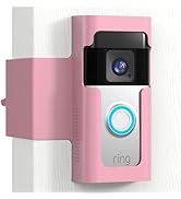 Ring Doorbell Mount Door Holder - Pink All Metal Anti Theft Doorbell Mount for Ring &amp; Blink - No ...