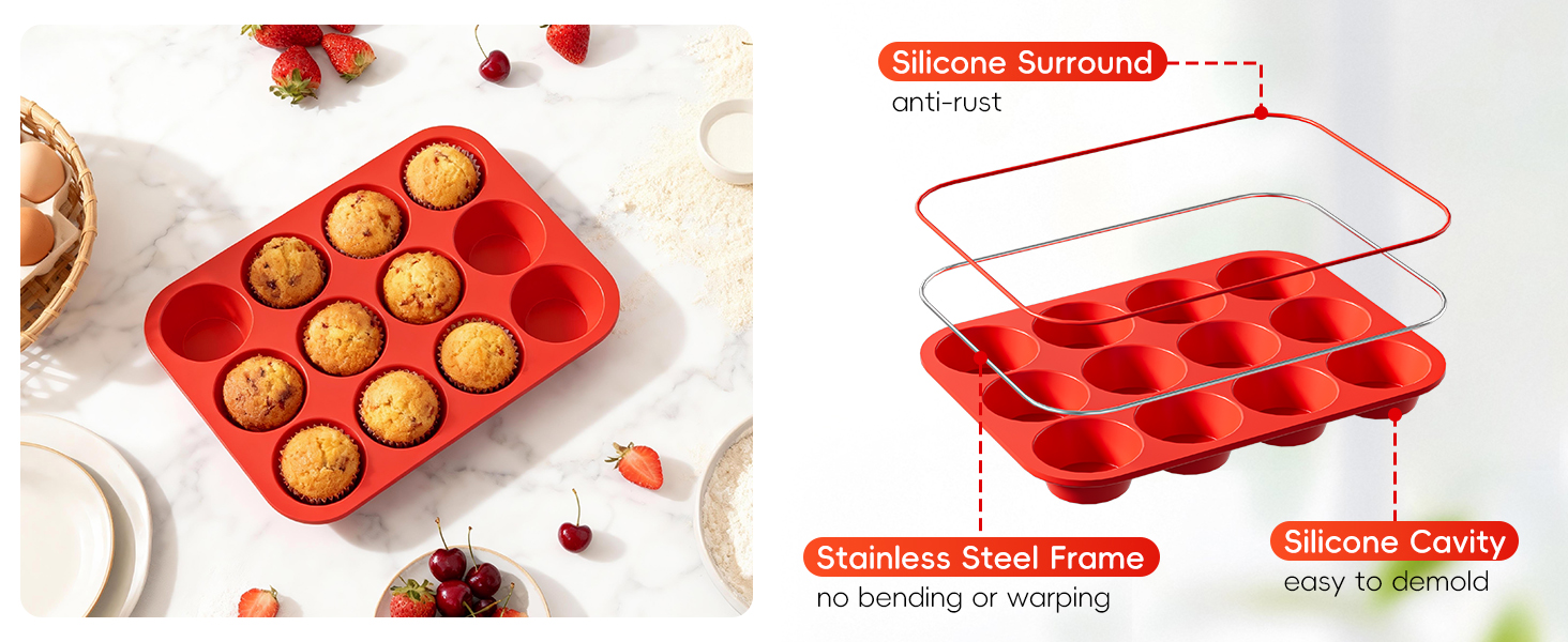 silicone muffin pan