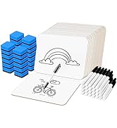 Dry Erase LapBoards, PANDRI 26 Pack Double Sided 12.5 x 9 Inch Whiteboards with 26 Erasers and 26...