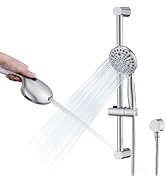 LOCALAND Slide Bar Hand Held Shower with Hose, Chrome