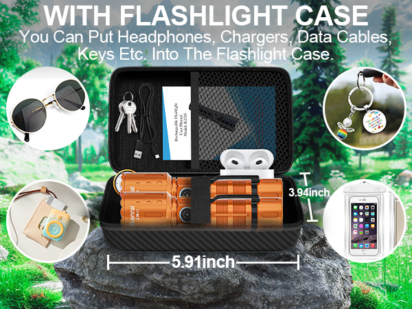 WITH FLASHLIGHT CASE