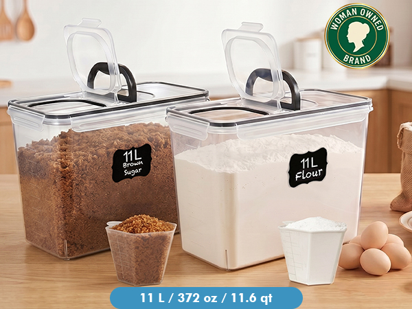 kitchen canisters, pantry storage containers airtight, large food storage containers with lids
