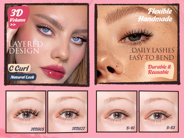 strip eyelashes glasses friendly