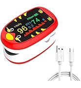 Pediatric Oximeter – Fingertip Pulse Oximeter for Kids, SpO2 Oxygen Monitor for Children, Cute Co...
