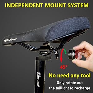 install installation mount mounting remove removal bike bicycle tail rear back led light brake red