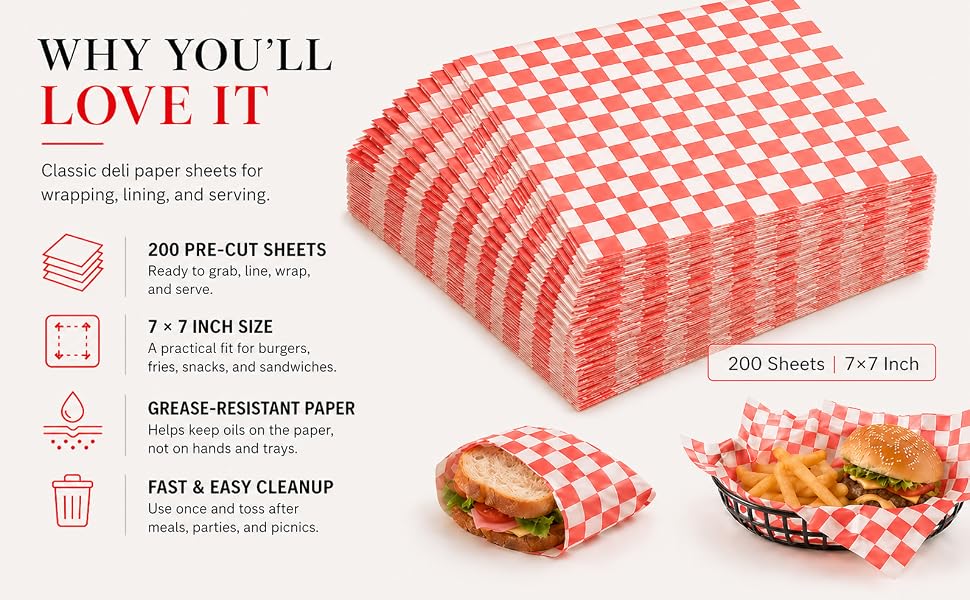 Deli Paper Sheets