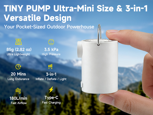 EIRAFOES mini air pump compact design