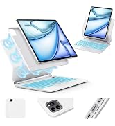 Keyboard Case for iPad Air 13 inch (M4/2026 /M3 2025/M2, 2024),iPad Pro 12.9 inch (3/4/5/6th Gen)...