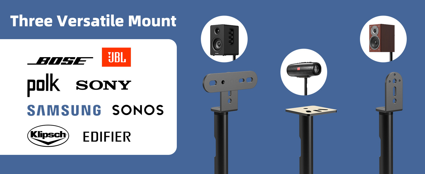 three versatile mounts