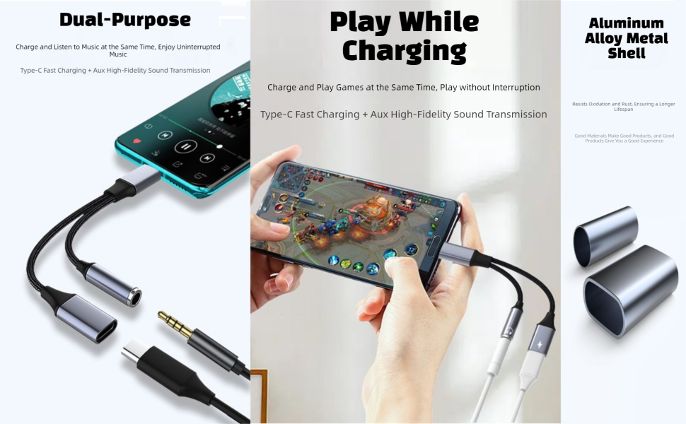 usb type c aux adapter