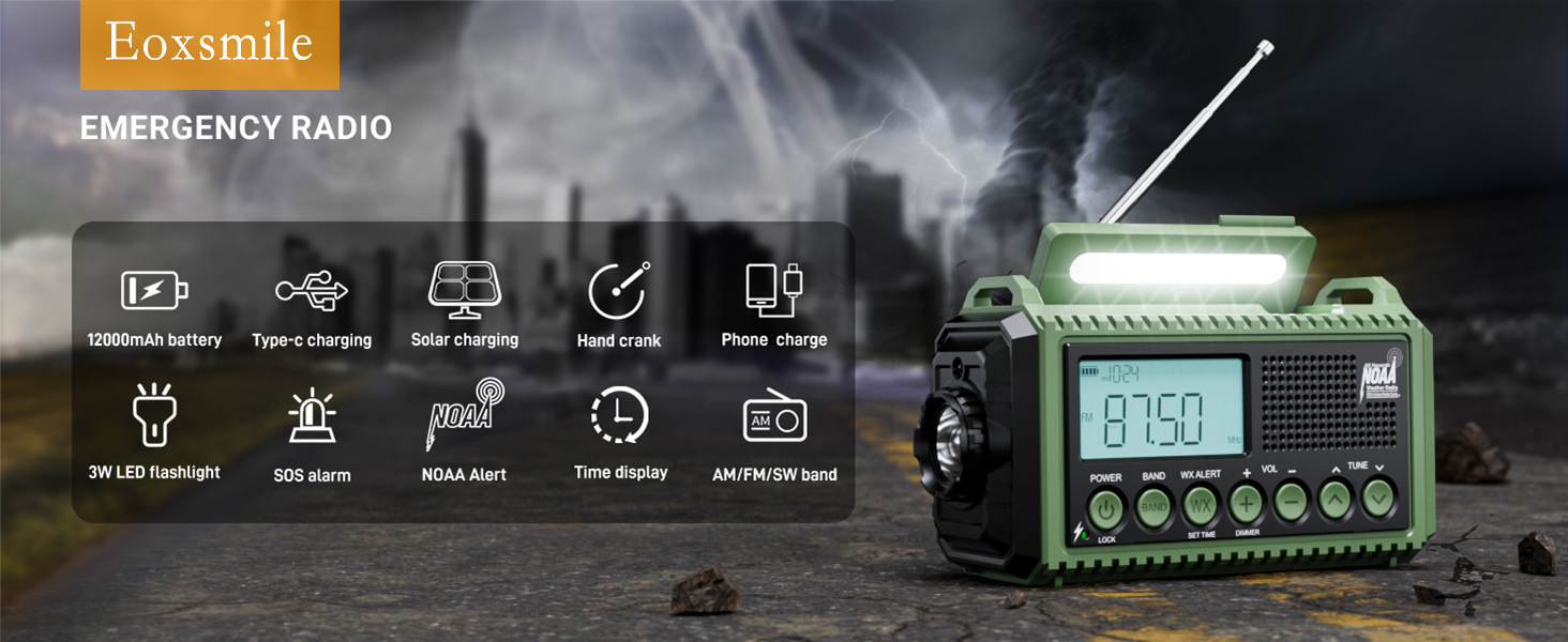 12000mah weather radio