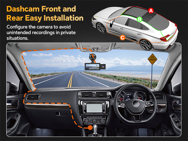 uber car camera dash cam front rear and inside
