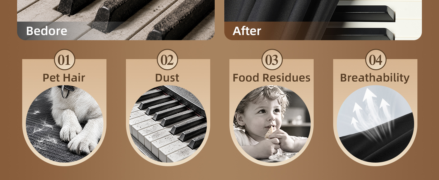 Pet Hair Dust Food Residues Breathability