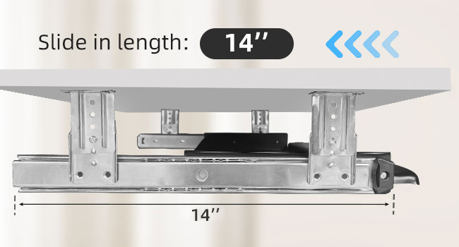 keyboard tray with mouse platform
