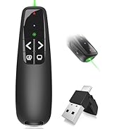 [2 in 1 USB C/A] Presentation Clickers, Powerpoint Clicker Wireless Presenter Remote, Presentatio...