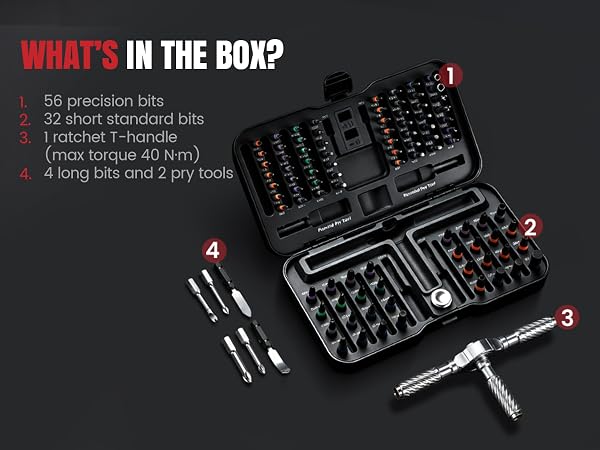 Ratchet Screwdriver Set, magnetic Screwdriver sets, S2 Steel Bits, DIY Combination Flexible Shaft