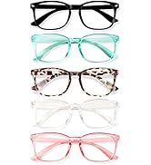 WinToo Blue Light Blocking Glasses, Computer Reading/Gaming/TV/Phones Glasses for Men Women,Anti ...