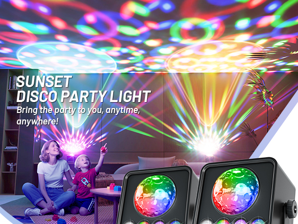 Sunset Lamp Disco Party Lights