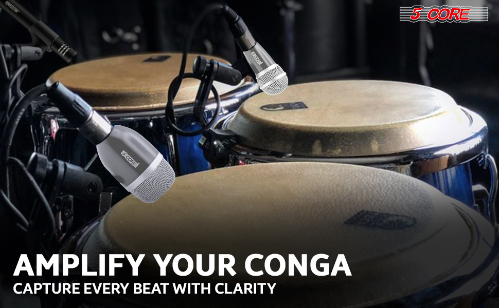 Conga Tom Snare Microphone Set Instrument Mic