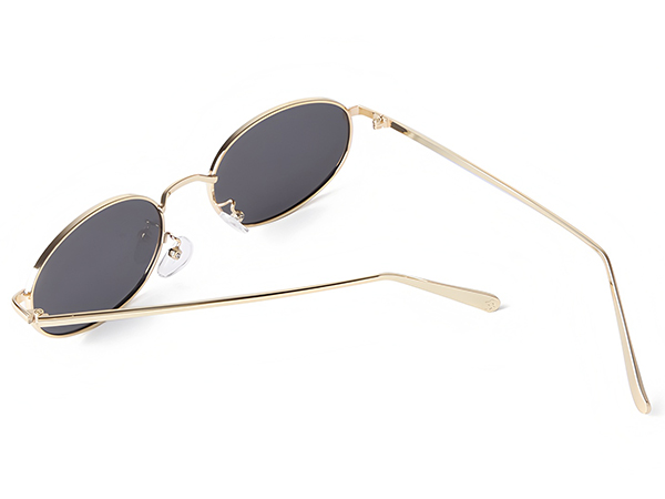 retro trendy oval sunglasses 90s fashion vintage cute chic lightweight glasses summer vacation beach