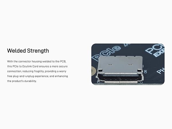 LetLinkSo Gen4 PCIe 4.0 x4 to Oculink SFF-8612 External SFF-8611 Adapter Card for NVMe