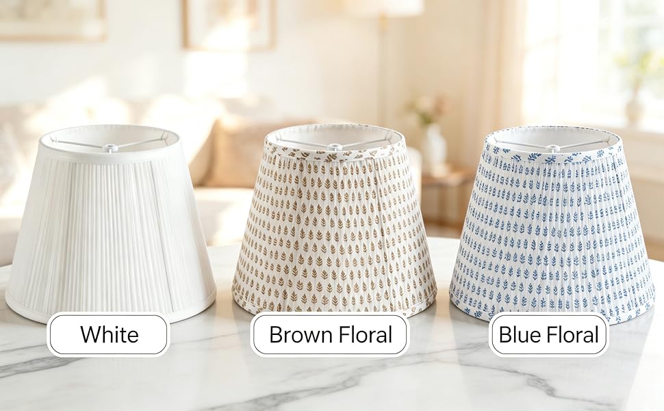 pleated lamp shade