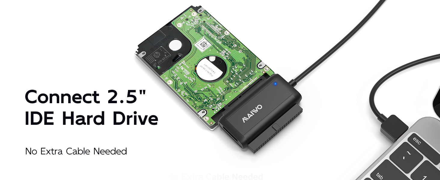 compatible with 2.5 3.5 inch IDE and SATA Hard Drive and 5.25 inch DVD/CD-ROM Optical Drive.