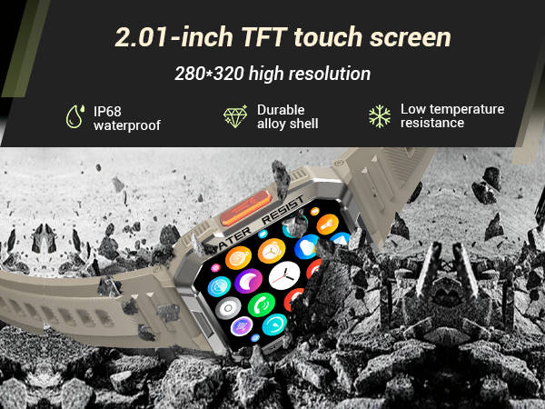 2.01-inch TFTtouch screen