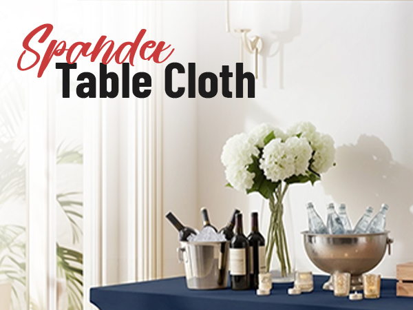 navy blue table cloth, navy blue spandex tablecloth 6ft, 6ft navy blue tablecloth