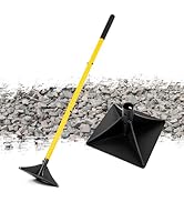 BlumeTrec 8"x8" Steel Tamper with 48" Handle, Heavy Duty Hand Compactor Tool for Leveling Soil, G...