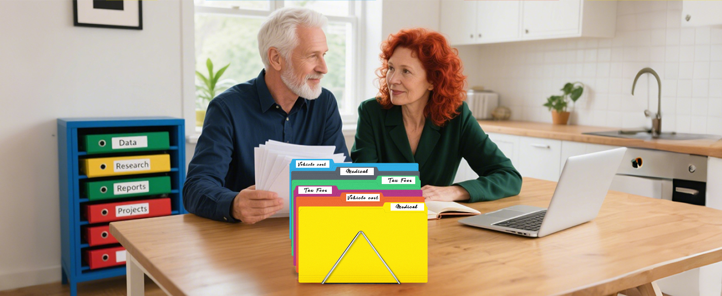 colored file folders