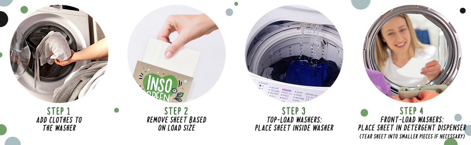 sheet detergent laundry insogreen laundry detergent sheets liquidless dissolvable 