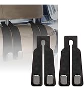 NONGKANG Leather Car Headrest Hooks, 2-in-1 Car Seat Back Purse Hooks with Double Metal Hangers, ...