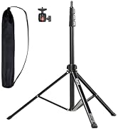 SMALLRIG RA-S200 Light Stand for Photography, 78.7" / 6.6ft / 200cm, Black, Aluminum Alloy, Suppo...