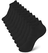 Somaibo 10 Pairs Kids Socks for Boys Girls Low Cut Athletic Ankle Socks Half Cushioned Crew Cotto...