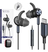 Wired Earbuds USB C Headphones for Samsung Galaxy S25 Ultra S24+ S23, Comfort USBC Earphones with...