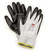 3M Comfort Grip Gloves, Cut Resistant ANSI 2, Large, 1 Pair, CGL-CRE, Nitrile Cutting Gloves, Med...
