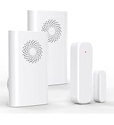 Wireless Door Chime for Business Entering, Door Open Alarm for Kid/Toddler Home Safety (500ft Ran...