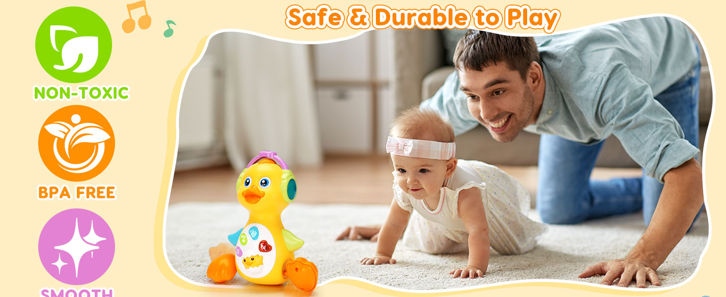 musical light up duck toys for 3 4 5 6 7 8 month old boy girl baby girl baby boy toys 0-12 month
