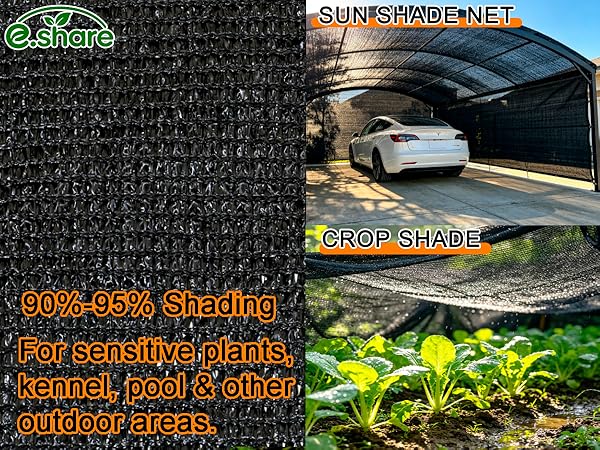 90-95% shading for sensitive plants,kennel,swimming pool and other outdoor areas