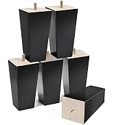 AORYVIC 6 inch Furniture Legs Black Couch Legs Set of 6 Ottoman Replacement Sofa Legs for Section...