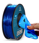 Geeetech 95A TPU Filament 1.75mm Clear Blue