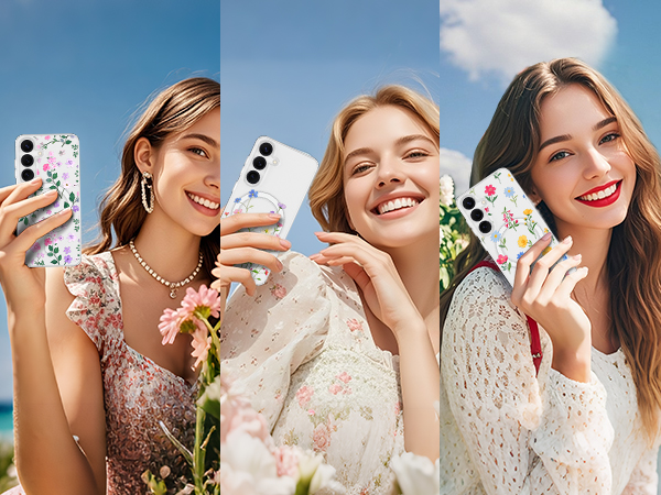 4(10)-gorgeous flower phone case for wireless charging